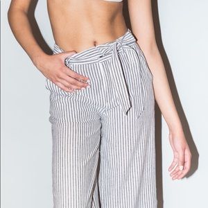 Moon River Striped Wide Leg Pants